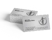 Lady Justice logosu içeren 300gr. Kuşe Kartvzit The Cochran Firm kartviziti, avukat Bryan Pope’un iletişim bilgilerini gösteriyor.