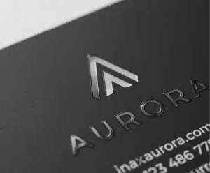 Kabartma Laklı Kartvizit Kesiti